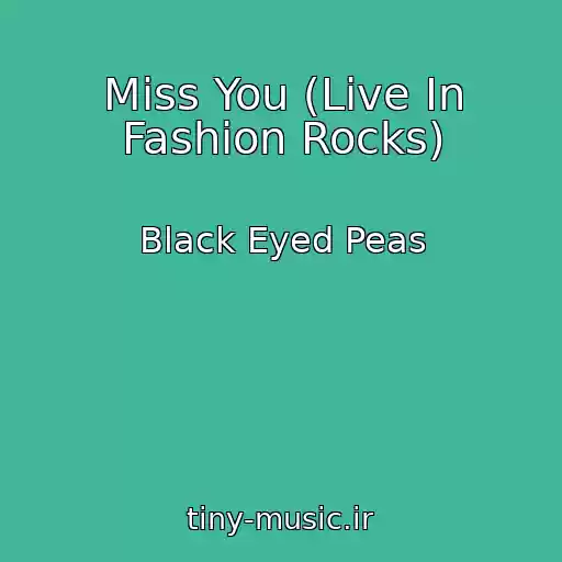 کاور آهنگ Miss You (Live In Fashion Rocks) از Black Eyed Peas
