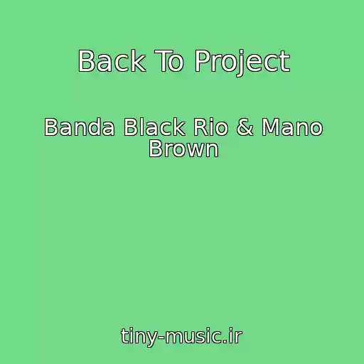 کاور آهنگ Back To Project از Banda Black Rio & Mano Brown