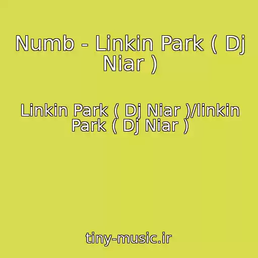 کاور آهنگ Numb - Linkin Park ( Dj Niar ) از Linkin Park ( Dj Niar )/linkin Park ( Dj Niar )