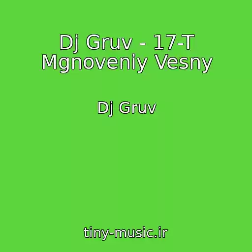 کاور آهنگ Dj Gruv - 17-T Mgnoveniy Vesny از Dj Gruv