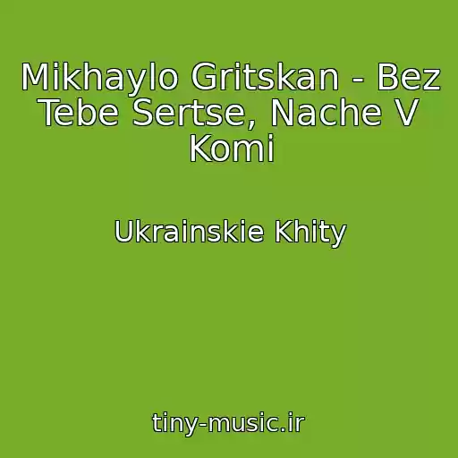 کاور آهنگ Mikhaylo Gritskan - Bez Tebe Sertse, Nache V Komі از Ukrainskie Khity