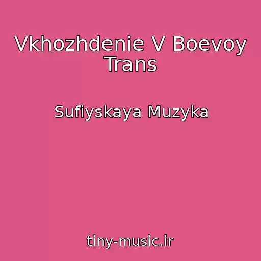 کاور آهنگ Vkhozhdenie V Boevoy Trans از Sufiyskaya Muzyka