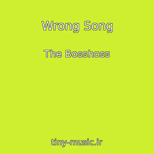 کاور آهنگ Wrong Song از The Bosshoss