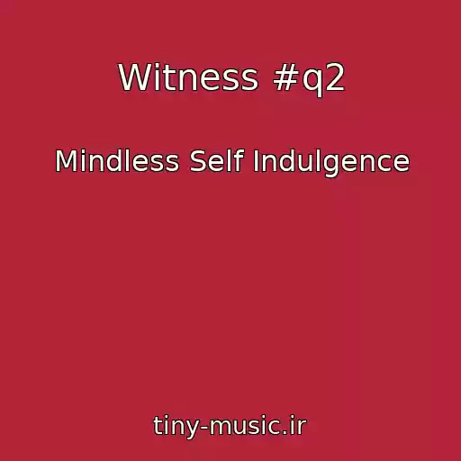 کاور آهنگ Witness #q2 از Mindless Self Indulgence