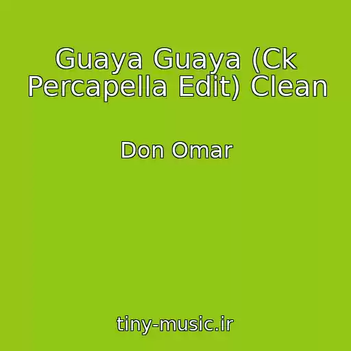 کاور آهنگ Guaya Guaya (Ck Percapella Edit) Clean از Don Omar