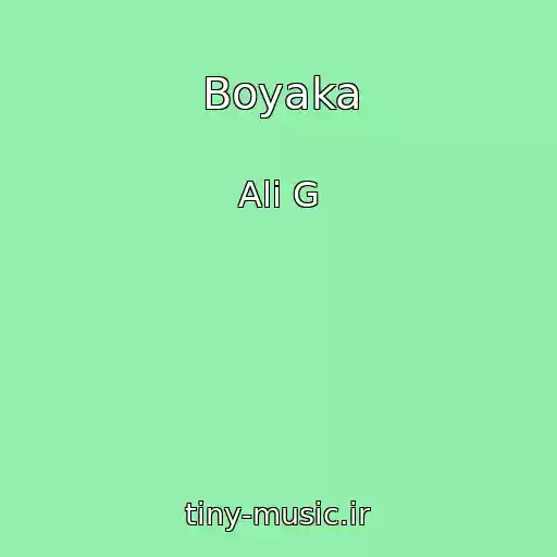 کاور آهنگ Boyaka از Ali G