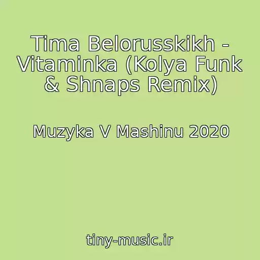 کاور آهنگ Tima Belorusskikh - Vitaminka (Kolya Funk & Shnaps Remix) از Muzyka V Mashinu 2020