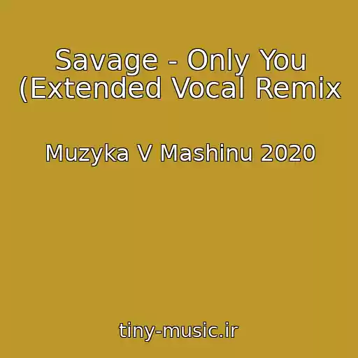 کاور آهنگ Savage - Only You (Extended Vocal Remix از Muzyka V Mashinu 2020
