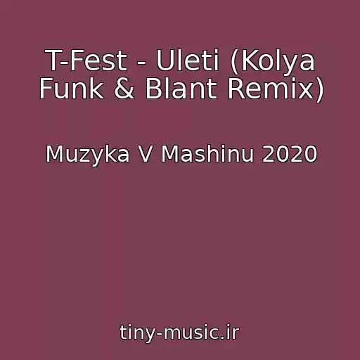 کاور آهنگ T-Fest - Uleti (Kolya Funk & Blant Remix) از Muzyka V Mashinu 2020