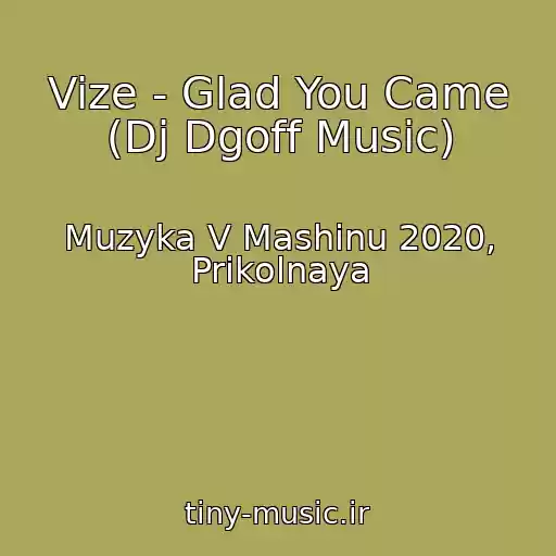 کاور آهنگ Vize - Glad You Came (Dj Dgoff Music) از Muzyka V Mashinu 2020, Prikolnaya