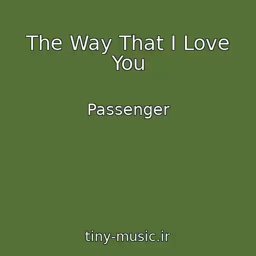 کاور آهنگ The Way That I Love You از Passenger