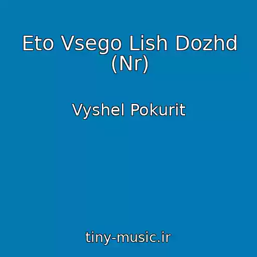 کاور آهنگ Eto Vsego Lish Dozhd (Nr) از Vyshel Pokurit