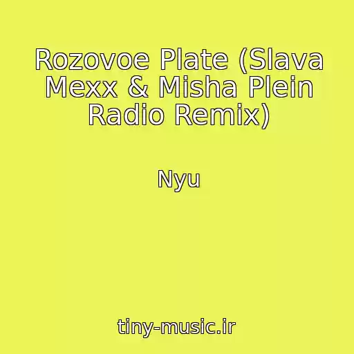 کاور آهنگ Rozovoe Plate (Slava Mexx & Misha Plein Radio Remix) از Nyu