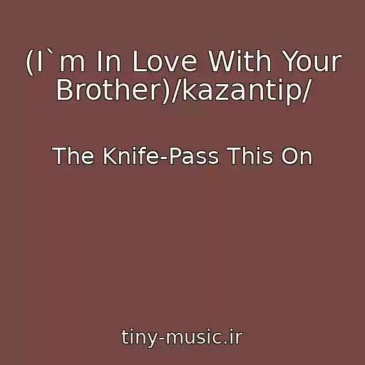 کاور آهنگ (I`m In Love With Your Brother)/kazantip/ از The Knife-Pass This On