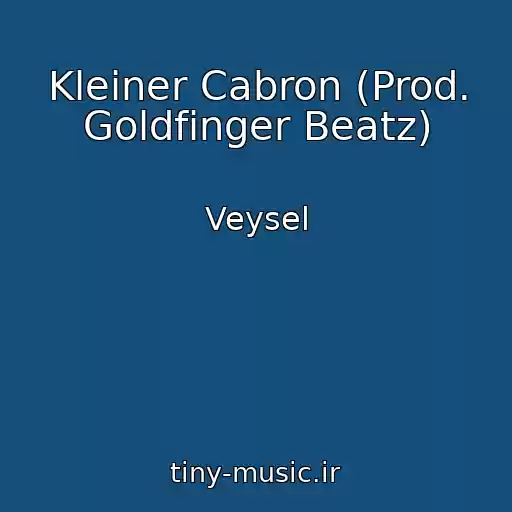 کاور آهنگ Kleiner Cabron (Prod. Goldfinger Beatz) از Veysel