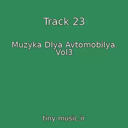 کاور آهنگ Track 23 از Muzyka Dlya Avtomobilya. Vol3