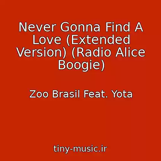 کاور آهنگ Never Gonna Find A Love (Extended Version) (Radio Alice Boogie) از Zoo Brasil Feat. Yota