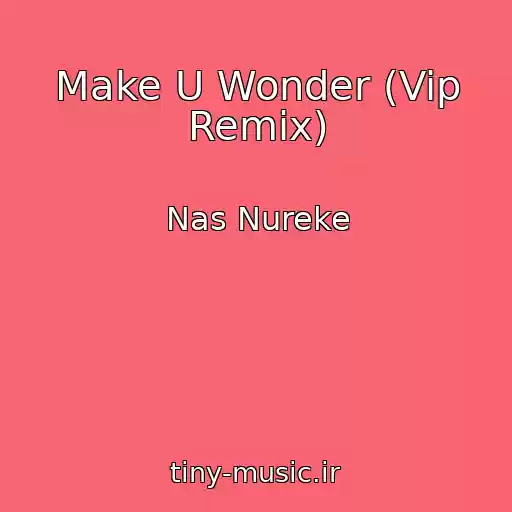 کاور آهنگ Make U Wonder (Vip Remix) از Nas Nureke