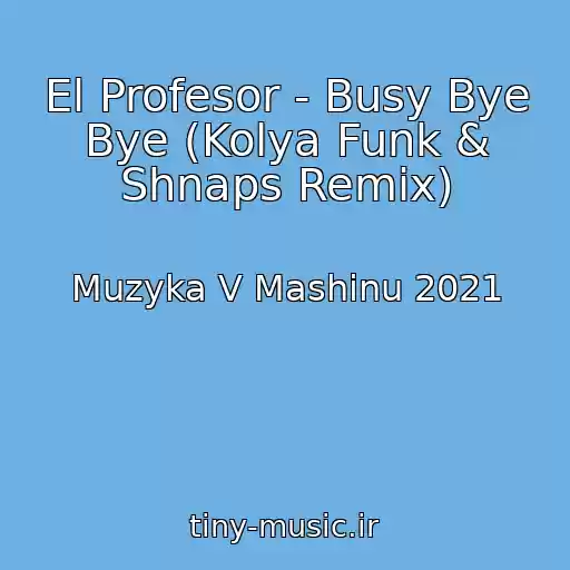 کاور آهنگ El Profesor - Busy Bye Bye (Kolya Funk & Shnaps Remix) از Muzyka V Mashinu 2021