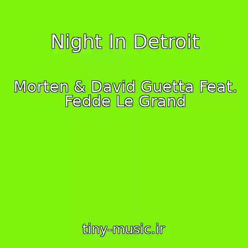 کاور آهنگ Night In Detroit از Morten & David Guetta Feat. Fedde Le Grand