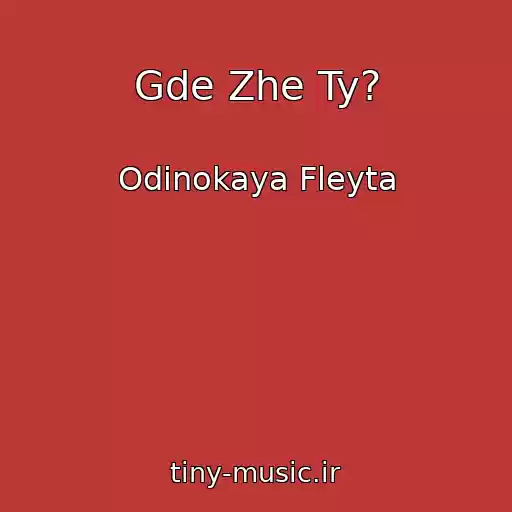 کاور آهنگ Gde Zhe Ty? از Odinokaya Fleyta