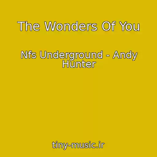 کاور آهنگ The Wonders Of You از Nfs Underground - Andy Hunter