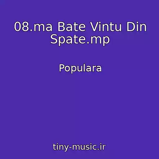 کاور آهنگ 08.ma Bate Vintu Din Spate.mp از Populara