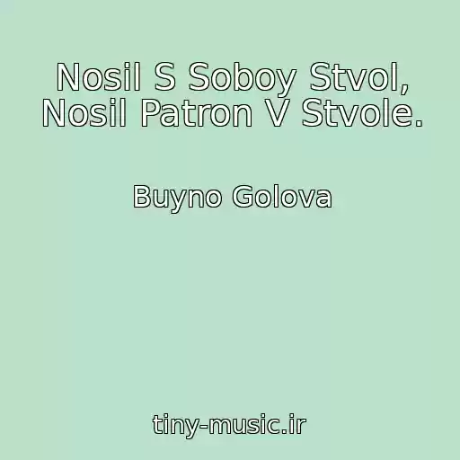 کاور آهنگ Nosil S Soboy Stvol, Nosil Patron V Stvole. از Buyno Golova