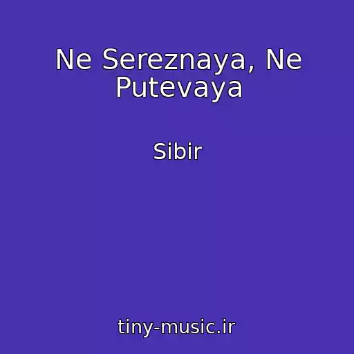 کاور آهنگ Ne Sereznaya, Ne Putevaya از Sibir