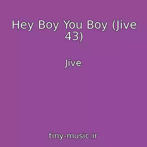 کاور آهنگ Hey Boy You Boy (Jive 43) از Jive