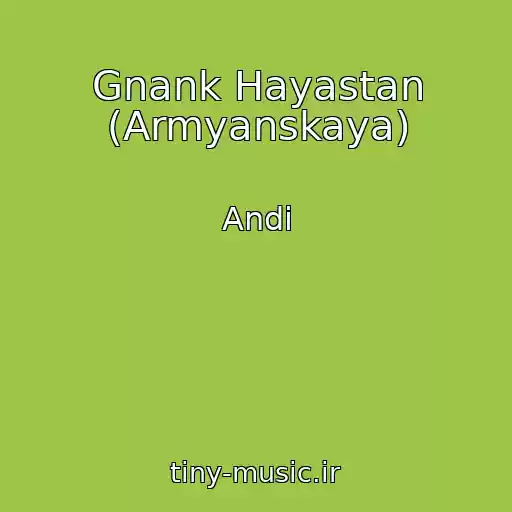 کاور آهنگ Gnank Hayastan (Armyanskaya) از Andi