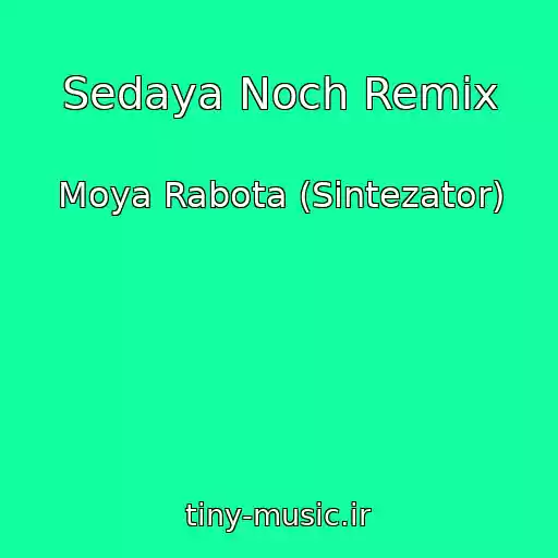کاور آهنگ Sedaya Noch Remix از Moya Rabota (Sintezator)