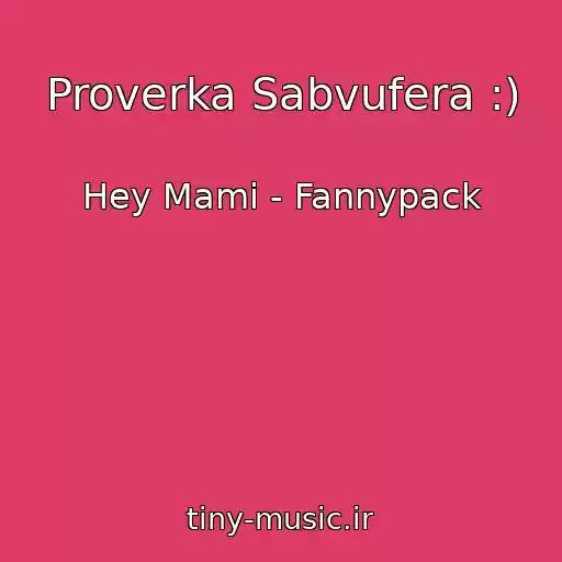 کاور آهنگ Proverka Sabvufera :) از Hey Mami - Fannypack