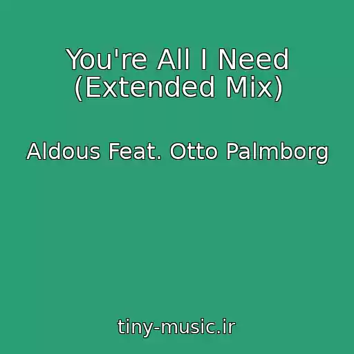 کاور آهنگ You're All I Need (Extended Mix) از Aldous Feat. Otto Palmborg