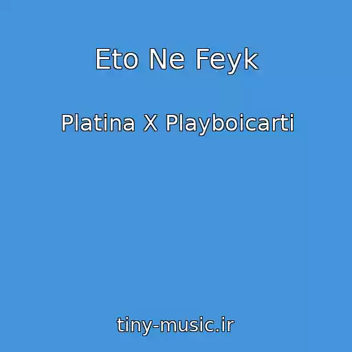 کاور آهنگ Eto Ne Feyk از Platina X Playboicarti