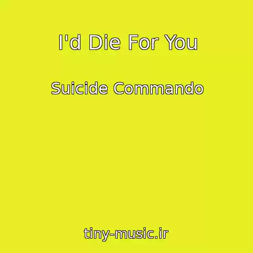 کاور آهنگ I'd Die For You از Suicide Commando