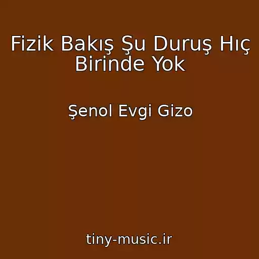 کاور آهنگ Fizik Bakış Şu Duruş Hıç Birinde Yok از Şenol Evgi Gizo