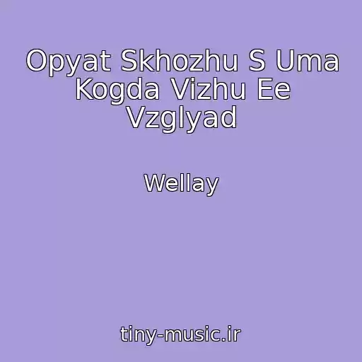 کاور آهنگ Opyat Skhozhu S Uma Kogda Vizhu Ee Vzglyad از Wellay