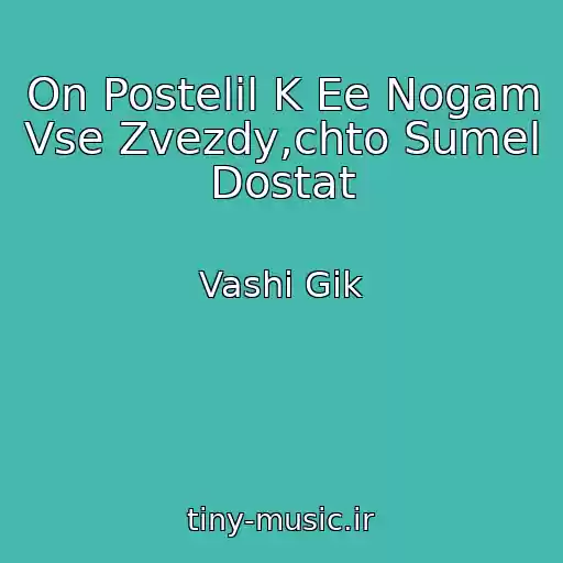 کاور آهنگ On Postelil K Ee Nogam Vse Zvezdy,chto Sumel Dostat از Vashi Gik