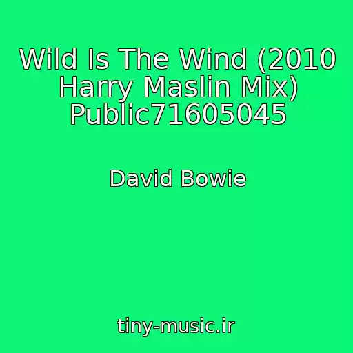 کاور آهنگ Wild Is The Wind (2010 Harry Maslin Mix) Public71605045 از David Bowie