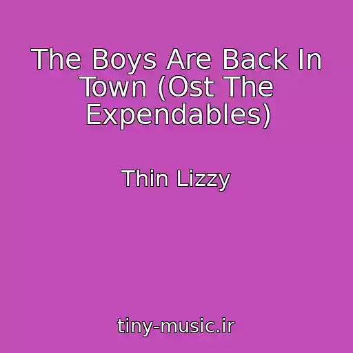 کاور آهنگ The Boys Are Back In Town (Ost The Expendables) از Thin Lizzy
