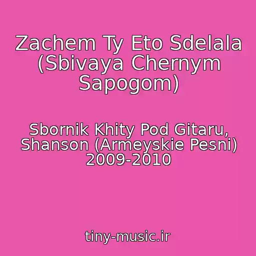 کاور آهنگ Zachem Ty Eto Sdelala (Sbivaya Chernym Sapogom) از Sbornik Khity Pod Gitaru, Shanson (Armeyskie Pesni) 2009-2010
