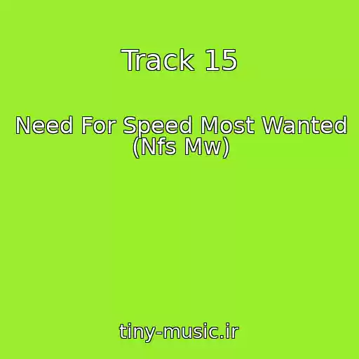 کاور آهنگ Track 15 از Need For Speed Most Wanted (Nfs Mw)