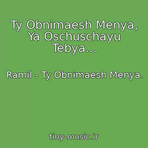 کاور آهنگ Ty Obnimaesh Menya, Ya Oschuschayu Tebya... از Ramil - Ty Obnimaesh Menya.