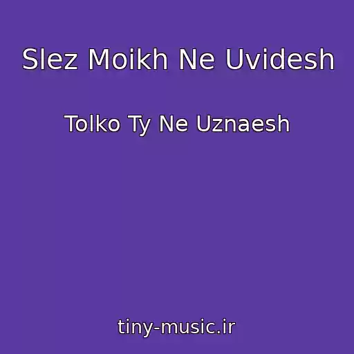 کاور آهنگ Slez Moikh Ne Uvidesh از Tolko Ty Ne Uznaesh