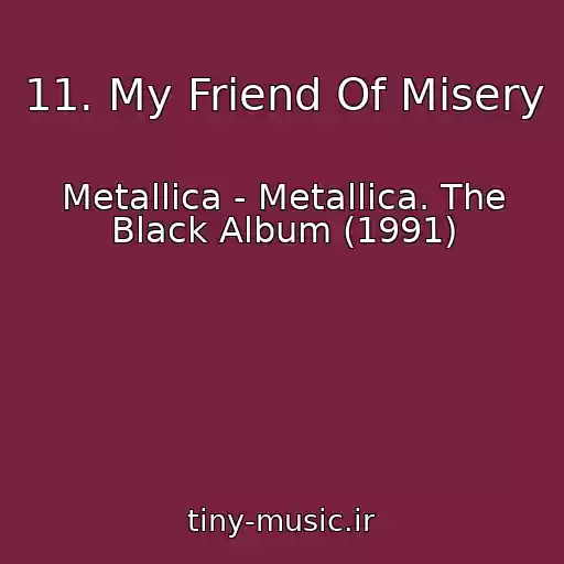 کاور آهنگ 11. My Friend Of Misery از Metallica - Metallica. The Black Album (1991)