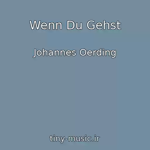 کاور آهنگ Wenn Du Gehst از Johannes Oerding