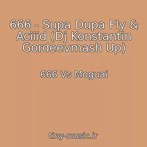 کاور آهنگ 666 - Supa Dupa Fly & Aciiid (Dj Konstantin Gordeevmash Up) از 666 Vs Moguai