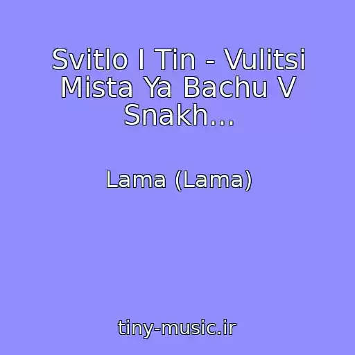 کاور آهنگ Svіtlo І Tіn - Vulitsі Mіsta Ya Bachu V Snakh... از Lama (Lama)