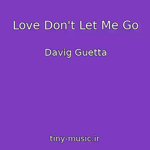 کاور آهنگ Love Don't Let Me Go از Davig Guetta